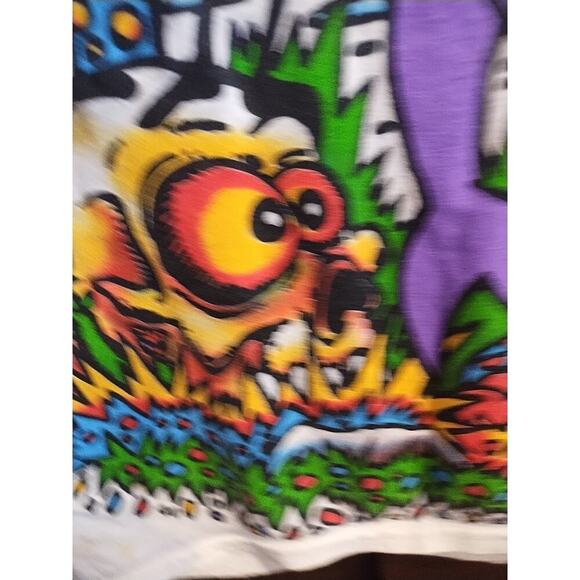 Liquid Blue Light Fantasy Mars AOP Joey Mars Graphic T Shirt Mens Small Cotton - Picture 7 of 13